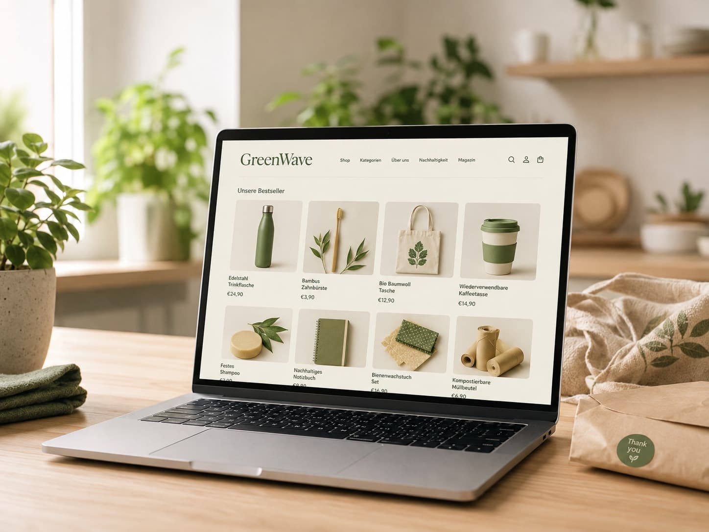 GreenWave Shop — Konzeptstudie-Vorschau