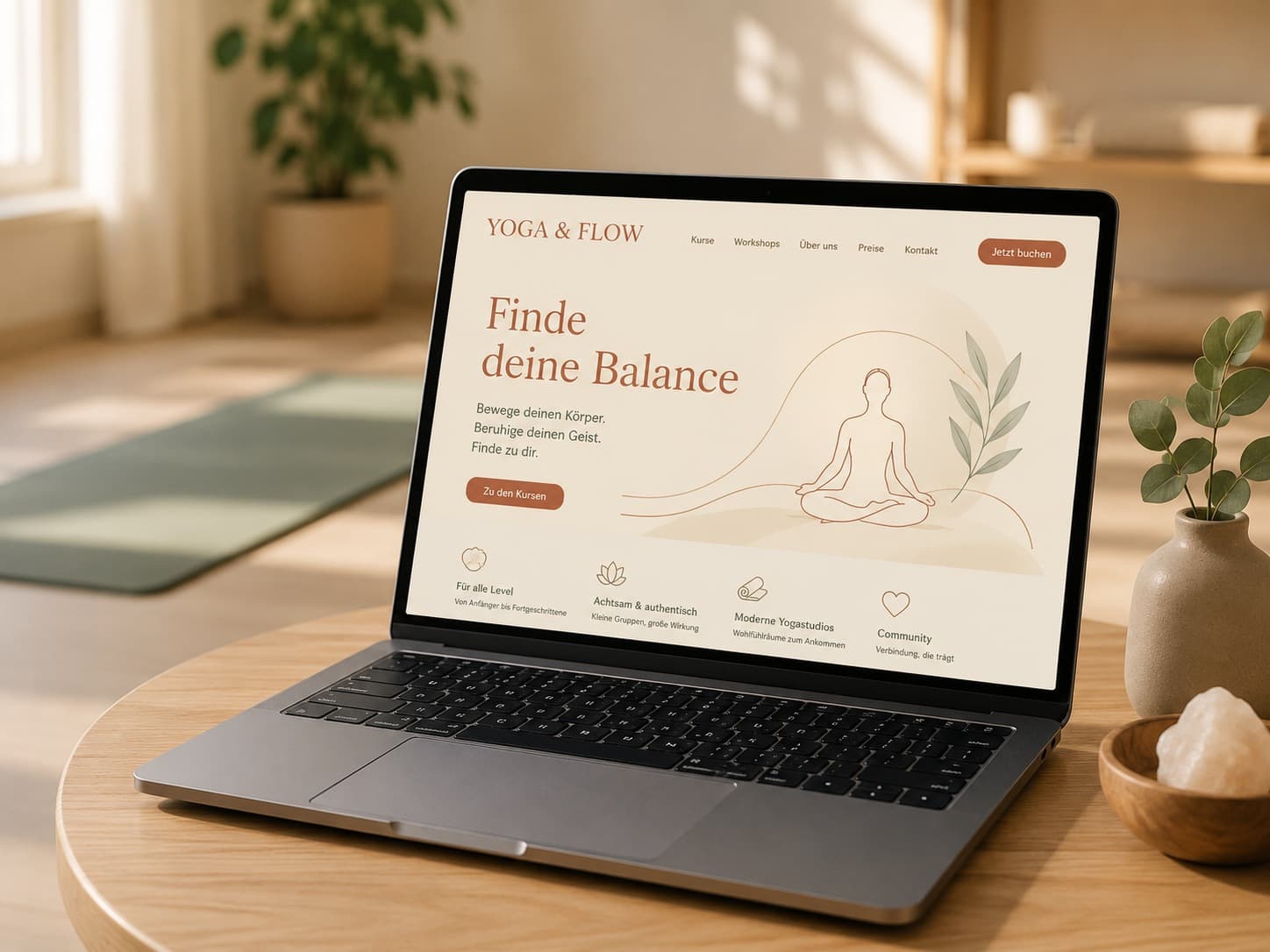Yoga & Flow — Konzeptstudie-Vorschau